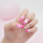 Xucai Beauty Pink Stitching Ombre Press-On Nails - Image 12