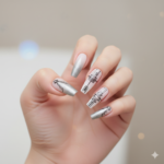 Xucai Beauty Pink Stitching Ombre Press-On Nails - Image 9