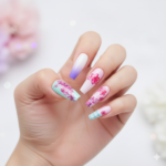 Xucai Beauty Pink Stitching Ombre Press-On Nails - Image 16