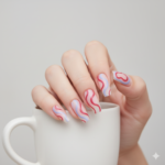 Long Coffin Wave Press-On Nails - Image 3