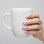 Long Coffin Wave Press-On Nails - Image 8