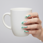 Long Coffin Wave Press-On Nails - Image 6