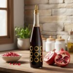 Glass Oil Dispenser Bottle with Gold Spout (Ring Pattern) 750 ml - Image 5