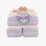 Sanrio Kuromi Plush Spa Headband and Wristbands Set - Image 8