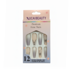 Xucai Beauty Pink Stitching Ombre Press-On Nails - Image 8