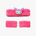 Sanrio Kuromi Plush Spa Headband and Wristbands Set - Image 3