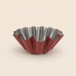 Non-Stick Red Fluted Deep Tart/Quiche Pan 23 cm