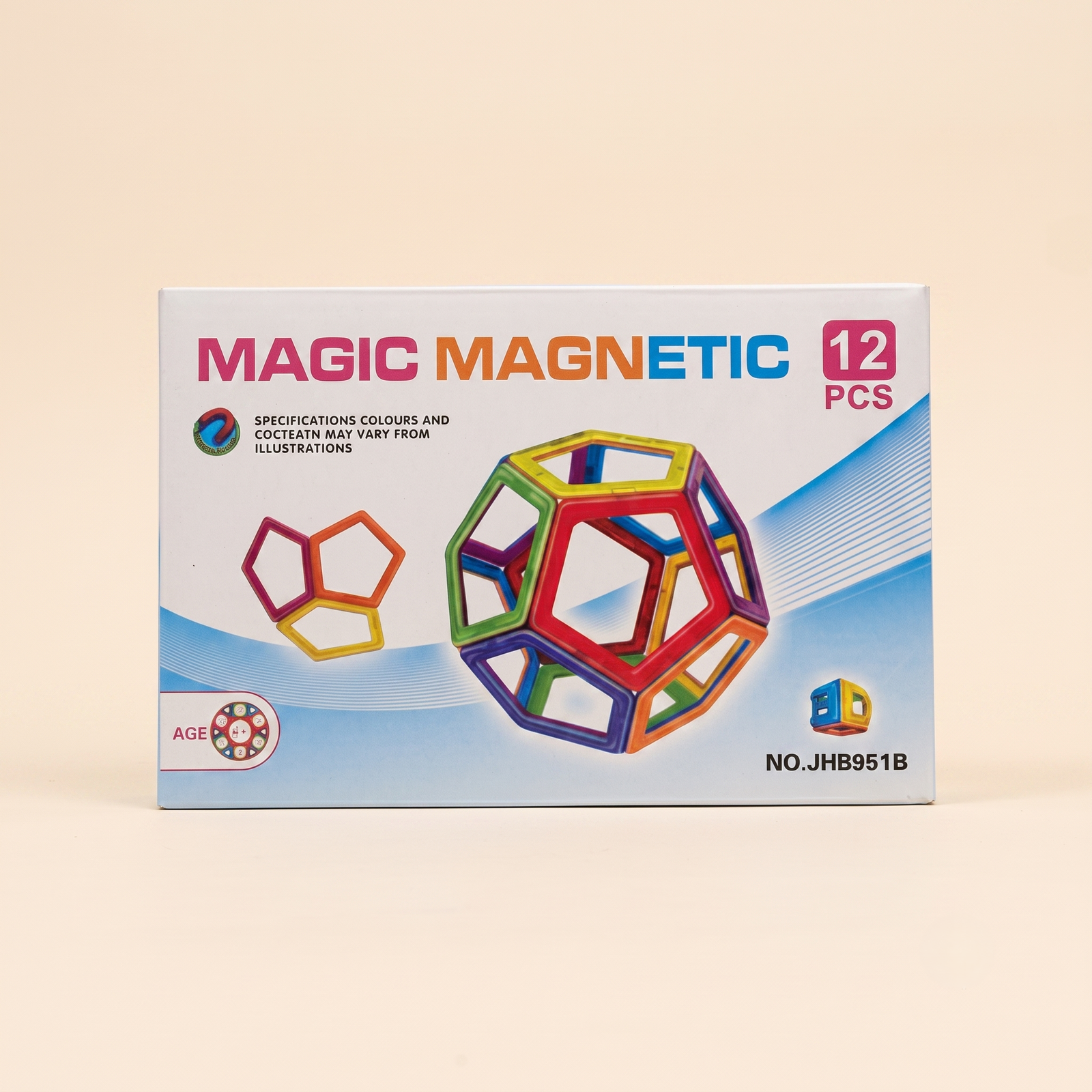Gemini_Generated_Image_wo1q3kwo1q3kwo1qfffffffffffffff Magic Magnetic 12-Piece Pentagon Building Set - Image 1