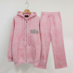Alo Yoga Rhinestone Acid Wash Hoodie