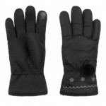 Women's  Puffy Snow Gloves with Pom-Pom and Snowflakes - Image 5