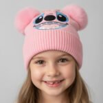 Disney Lilo & Stitch White Double Pom-Pom Beanie - Image 6