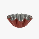 Non-Stick Red Fluted Deep Tart/Quiche Pan 23 cm