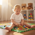 Wooden Giraffe Shape Sorting & Lacing Clock Toy - Image 3