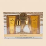 V.V. Love Golden Dew Porcelain 4-Piece Fragrance & Body Care Gift Set for Women