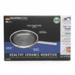 Bavaria Series Tri-Ply Stainless Steel Healthy Ceramic Nonstick Pan