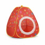 Kids Pop-Up Polka Dot Ball Pit Tent (Red)