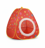 Kids Pop-Up Polka Dot Ball Pit Tent (Red)