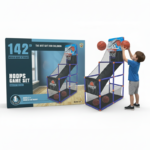 Adjustable Kids Arcade Basketball Hoop Game Set (142 CM)