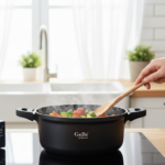 GeBe Venus Die-Casting Non-Stick Casserole with Lid,  20cm ,32 cm, 36 cm - Image 2