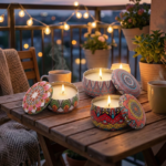 Mandala Tin Jar Soy Wax Scented Candle - Image 5