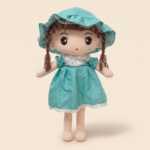 Soft Rag Doll with Polka Dot Hat 75 cm