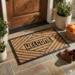 Threshold Welcome Coir Rubber Geometric Doormat 75*45 - Image 2