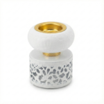 Mycenae Ceramic & Filigree Metal Incense Burn