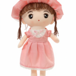 Soft Rag Doll with Polka Dot Hat 75 cm