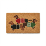 Threshold Holiday Dachshund Coir Doormat 75*45