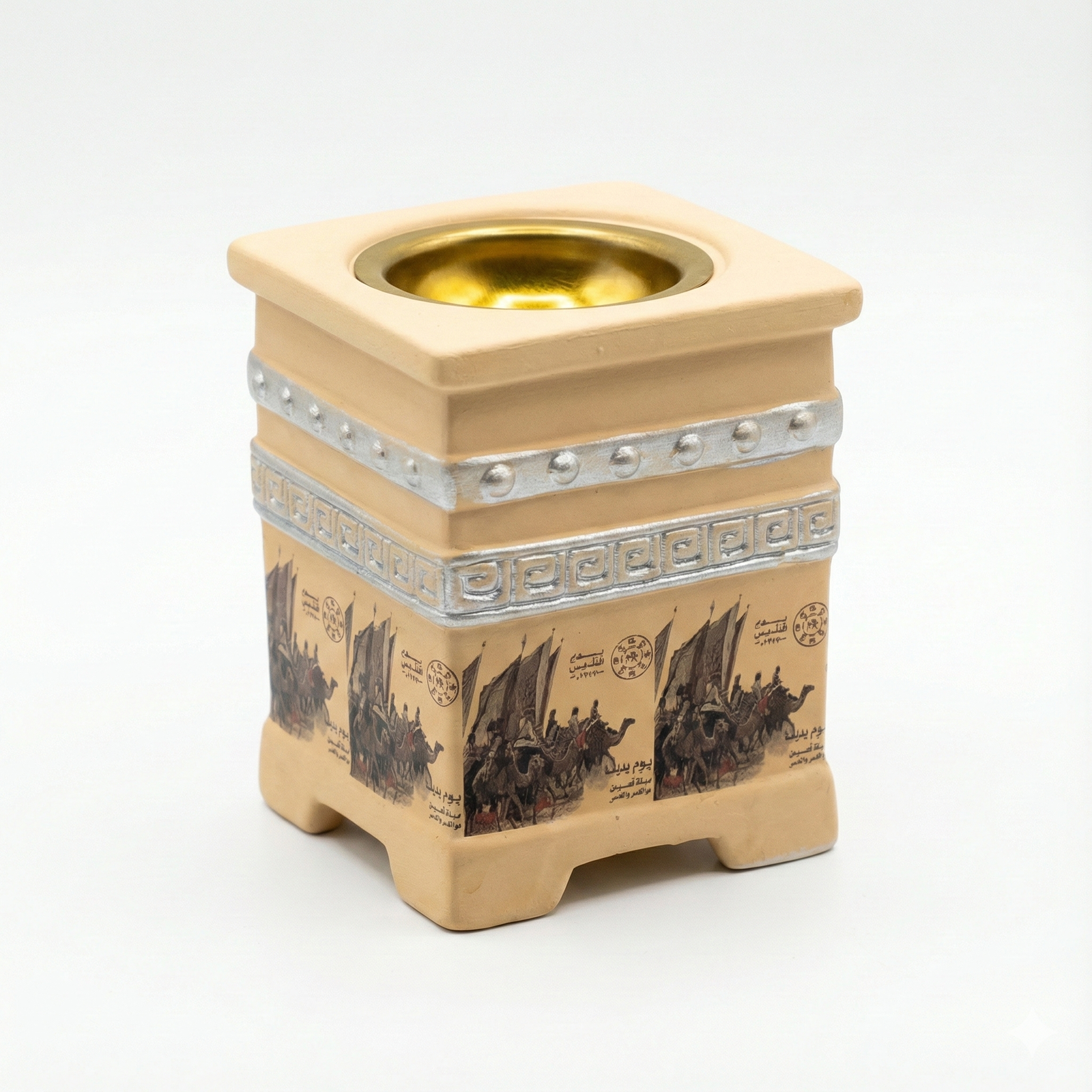 Gemini_Generated_Image_ovhmllovhmllovhm - Copy Saudi Founding Day Camel Caravan Incense Burner - Image 1