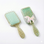 Glitter Sequin Unicorn Wing Hairbrush - Image 2