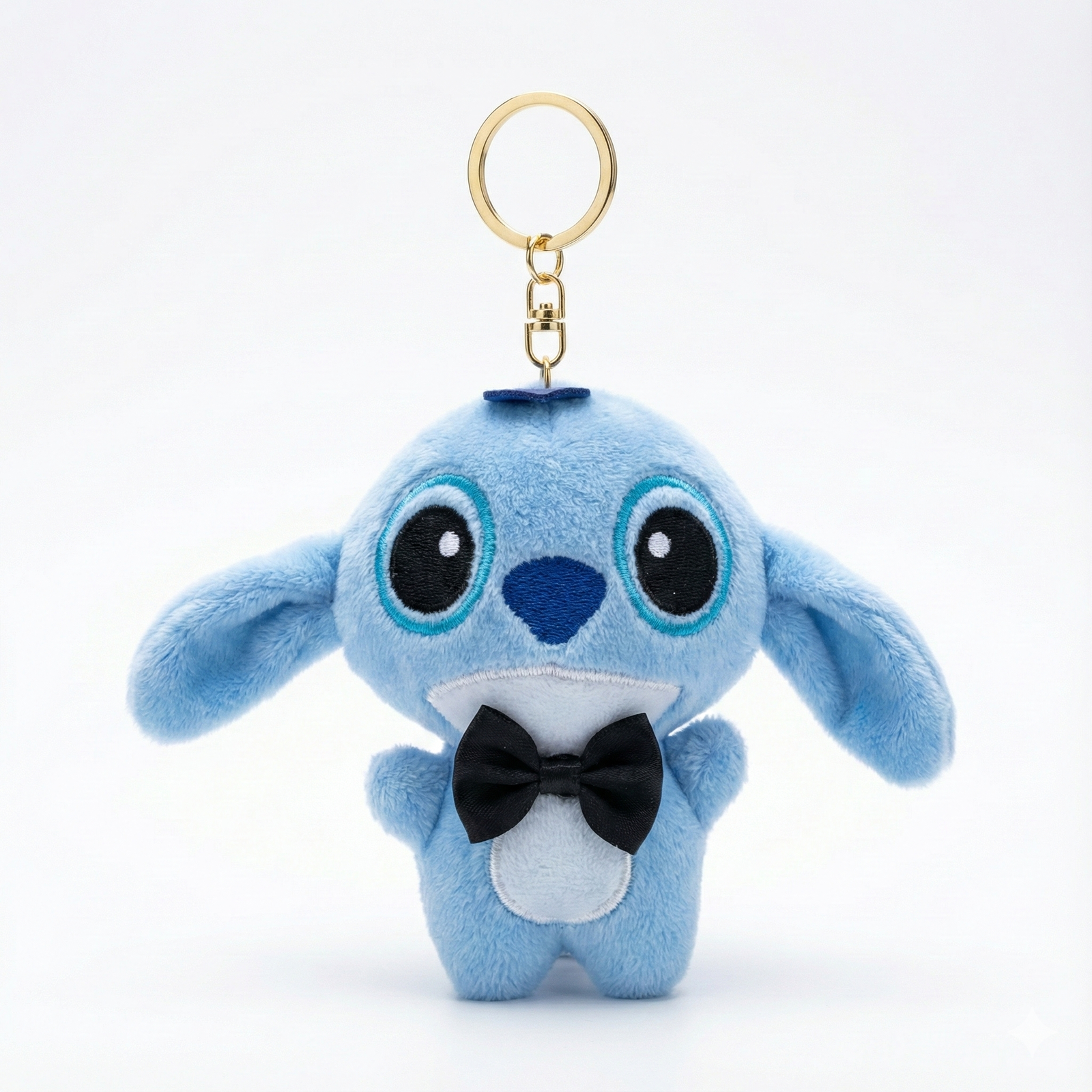 Gemini_Generated_Image_xnhqdqxnhqdqxnhq Disney Angel Plush Keychain with Black Bow Tie - Image 1