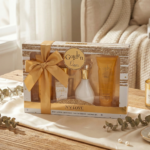 V.V. Love Golden Dew Porcelain 4-Piece Fragrance & Body Care Gift Set for Women - Image 2
