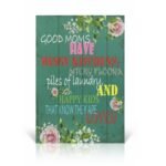 "Good Moms Have Messy Kitchens" Wooden Wall Art