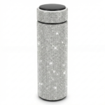 Luxury Rhinestone Smart Water Bottle with LED Temperature Display - Image 6