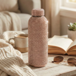 Luxury Rhinestone Insulated Stainless Steel Water Bottle - Image 9