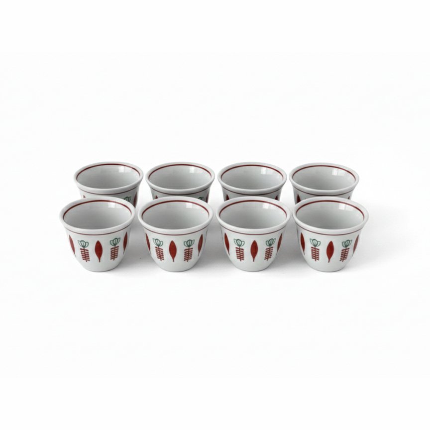 2- Traditional 12-Piece Arabic Coffee Cups Set - Image 1
