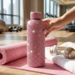 Luxury Rhinestone Insulated Stainless Steel Water Bottle - Image 6