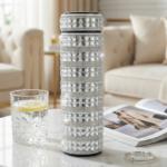 Rhinestone Studded Bling Diamond Vacuum Flask - Image 2