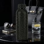 Luxury Rhinestone Insulated Stainless Steel Water Bottle - Image 8