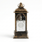 LED Ramadan Mubarak Lantern with Mirror Glass & Calligraphy - Image 2