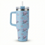 Floral  Insulated Tumbler with Handle - Image 5