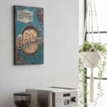 Vintage Wooden Cappuccino "Since 1875" Wall Plaque - Image 2