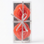 Set of  Red Rose Shaped Scented Candles - Image 5