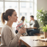 Butterfly Floral  Tumbler with Handle and Lid Straw - Image 2