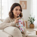 Floral  Insulated Tumbler with Handle - Image 2