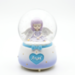 Musical  Angel Snow Globe with LED Lights