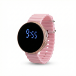 LED Digital Watch with Wavy Silicone Strap - Image 2