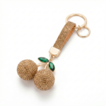 Crystal Cherry Bag Charm Keychain - Image 2