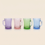 Excel Mug 4-Piece Colorful Glass Set 200 ml